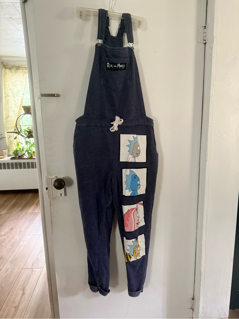 Handmade Rick and Morty Upcycled Overalls